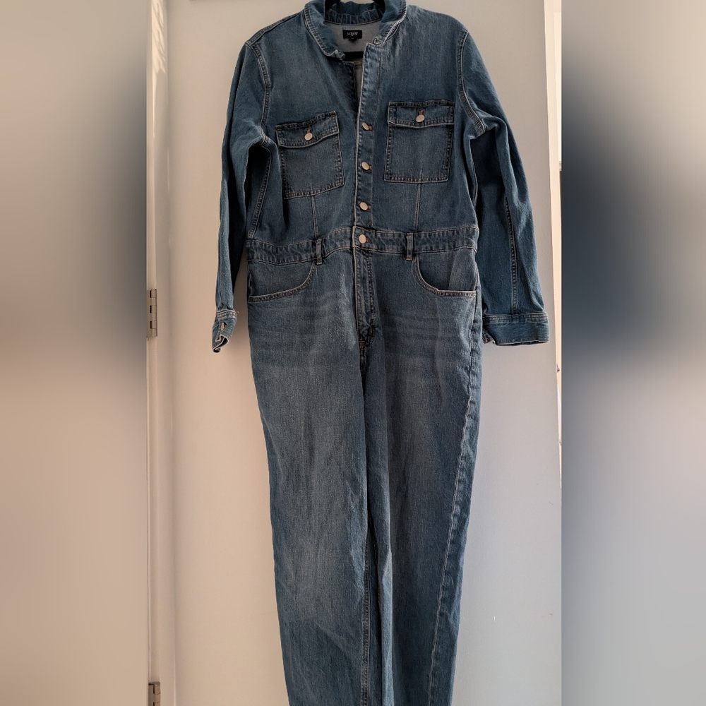 J Crew Denim Jumpsuit Size 16 - Picture 6 of 6